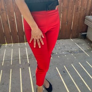 Red Trouser Capris